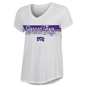 NCAA TCU Horned Frogs Women's V-Neck T-Shirt - 1 of 3