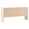 Okak Minimalist Style 60"L Sideboard Cabinet with 4 Doors and Rebound Device for Dining Room - 4 of 4
