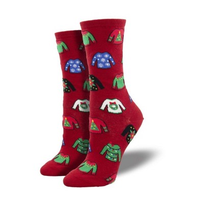 Novelty Socks 16.0" Ugly Sweater Christmas Socksmith  -  Socks