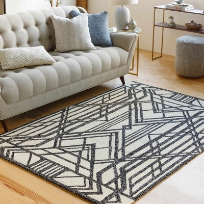 Hauteloom Rectangle Area Rug Black : Target