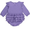 RuffleButts Baby Toddler Girls Long Sleeve Flutter Bubble Romper - 2 of 4
