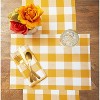 C&F Home Franklin Ochre Gingham Check Placemat, Set of 6, 13" x 19" - 2 of 3