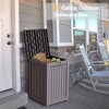 Chic Crate-Package Delivery Box, Large Lockable Storage Box, Double-Wall Resin Outdoor Package Delivery And Waterproof Deck Box For Porch, Patios - 2 of 4