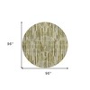 Olive Green Brown And Beige Abstract Washable Indoor Outdoor Area Rug - 3 of 4