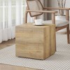 NicBex Modern 15.7" Square Small Coffee Table with Solid Frame for Living Room and Office - 2 of 4