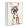 Stupell Industries Hipster Chihuahua Puppy Watercolor, 12" x 12" - 3 of 4