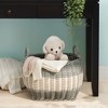 18" x 15" x 15" Oval Resin Woven Wicker Multi-Use Storage Basket with Handles for Towel, Toys, Magazines Storage - 2 of 4