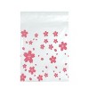 Wrapables Transparent Self-Adhesive 4" x 4" Candy and Cookie Bags, Favor Treat Bags for Parties and Wedding (200pcs), Cherry Blossoms - 2 of 4