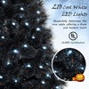 Resenkos Small Black Artificial Halloween Christmas Tree with Cool White LEDs - Black - 3 of 4