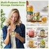 8-Pack Glass Mason Jars for Overnight Oats, 16oz & 10oz, with Lids - 3 of 4