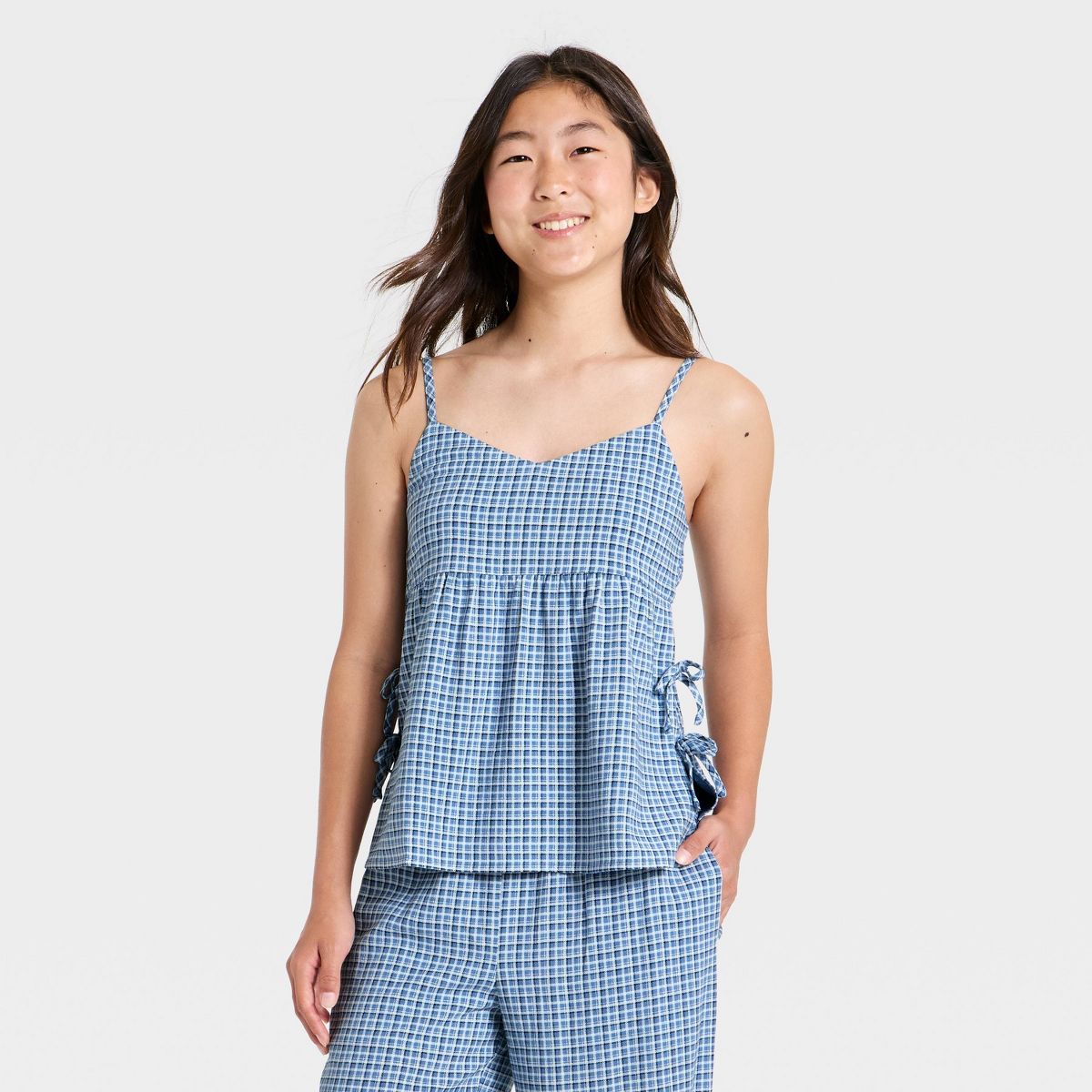 Girls' Babydoll Woven Cami - art class™