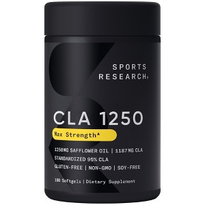 Sports Research CLA 1250, Max Potency, Softgel - 1 of 4