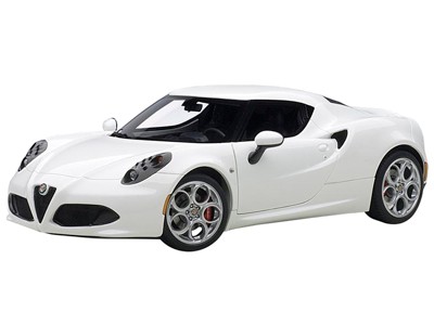 Alfa Romeo 4c Glossy White 1/18 Model Car By Autoart : Target