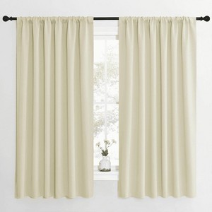 NICETOWN Blackout Curtains Rod Pocket Thermal Insulated Privacy Drapes (2 Panels) - 1 of 4