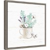 Amanti Art Farmhouse Cotton III Bouquet in Vase by Beth Grove Canvas Wall Art Print Framed 16 x 16-in. - 3 of 4