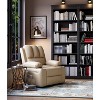 22'' Rocker Swivel Recliner Chair, Faux PU Leather Recliner with 1.5X Sponge Filling, Side Pocket & Cup Holder, for Living Room, Bedroom - 3 of 4