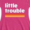 Girls' - Instant Message - Trouble Little Fit & Flair Cap Sleeve Graphic Dress - 2 of 4