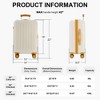 Hardside Expandable Spinner Luggage, 3 Piece Luggage Sets with Spinner Wheels, Expandable Hardside Travel Luggage w/Telescopic Handles 20"/24"/28" - 2 of 4