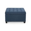 CAVINAS Modern Pull-Open Top Square Ottoman Bench with Storage,Waffle Button Tufted Ottoman for Living Room,Bedroom - 4 of 4