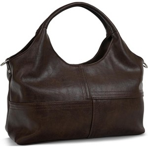 Vegan Leather Purses for Women with Detachable Satchel Strap, Ladies Handbags - 1 of 4