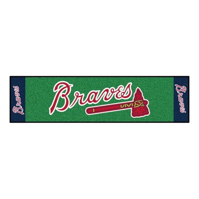 MLB Atlanta Braves Tomahawk 1.5'x6' Putting Mat - Green