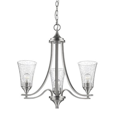 Millennium Lighting Natalie 3 - Light Chandelier in  Satin Nickel