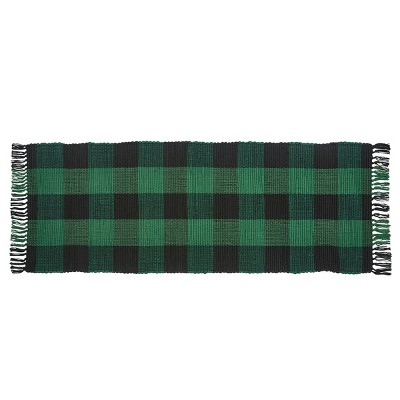 2'x6' Rectangle Cotton Area Rug Green - Park Designs