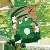 Happy Frog Burlap Summer House Flag 28" x 40" Briarwood Lane - 4 of 4