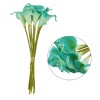 Unique Bargains Household Room Ornament Elegant Wedding Calla Lily Artificial Flowers Bouquet 10 Pcs - 4 of 4