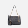 MKF Collection Mabel Quilted Women’s shoulder Bag & Bracelet Keychain with a Credit Card Holder by Mia K - 2 of 4