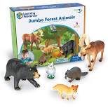 Learning Resources Jumbo Forest Animals I Bear, Moose, Beaver, Owl, and Fox, 5 Pieces, Ages 3+