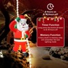 Itopfox 1 Set 9.8FT LED Rope Lights with 2.7FT Inflatable Climbing Santa Claus Timer Memory Indoor Outdoor Christmas Decoration - 4 of 4