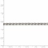 Black Bow Jewelry 3mm Sterling Silver, Diamond Cut Solid Rope Chain Necklace - 4 of 4