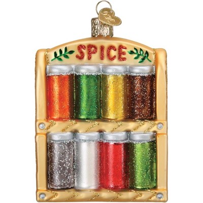 Old World Christmas Glass Blown Ornament, Spice Rack