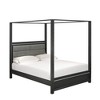East West Furniture, Denali Modern Queen Bed - Brushed Gray Finish - 3 of 4