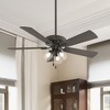 Hunter Fans 52" Crestfield Lighted Ceiling Fan Noble Bronze Finish with Integrated LED and Pull Chain Control - 3 of 4
