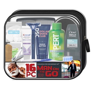 Convenience Kits International Men's Bath and Body Travel Kit - 16ct - 1 of 4