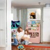 Alilang 23.50 Inch Multi-Tier Storage Shelf with Drawer and Open Compartments - Pink - 2 of 4