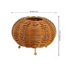 JONATHAN Y Kairi Modern Bohemian Indoor/Outdoor Faux Rattan Lantern Rechargeable/Cordless Dimmable Integrated LED Table Lamp - 4 of 4