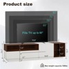 Buenhomino Modern 70" TV Stand with LED Lights for TVs up to 80inch , Media Console with Cable Management - 4 of 4