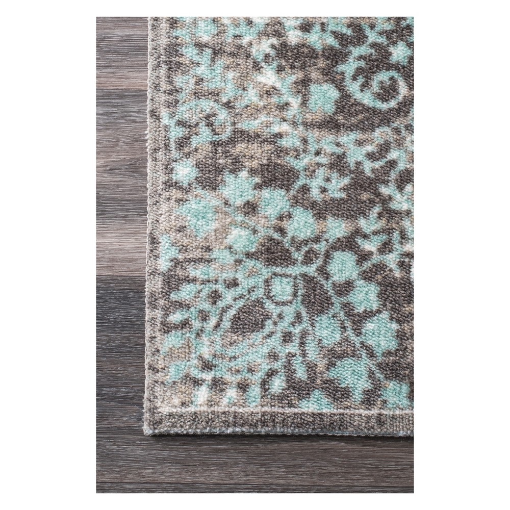 4'x6' Vintage Corene Area Rug Blue - nuLOOM