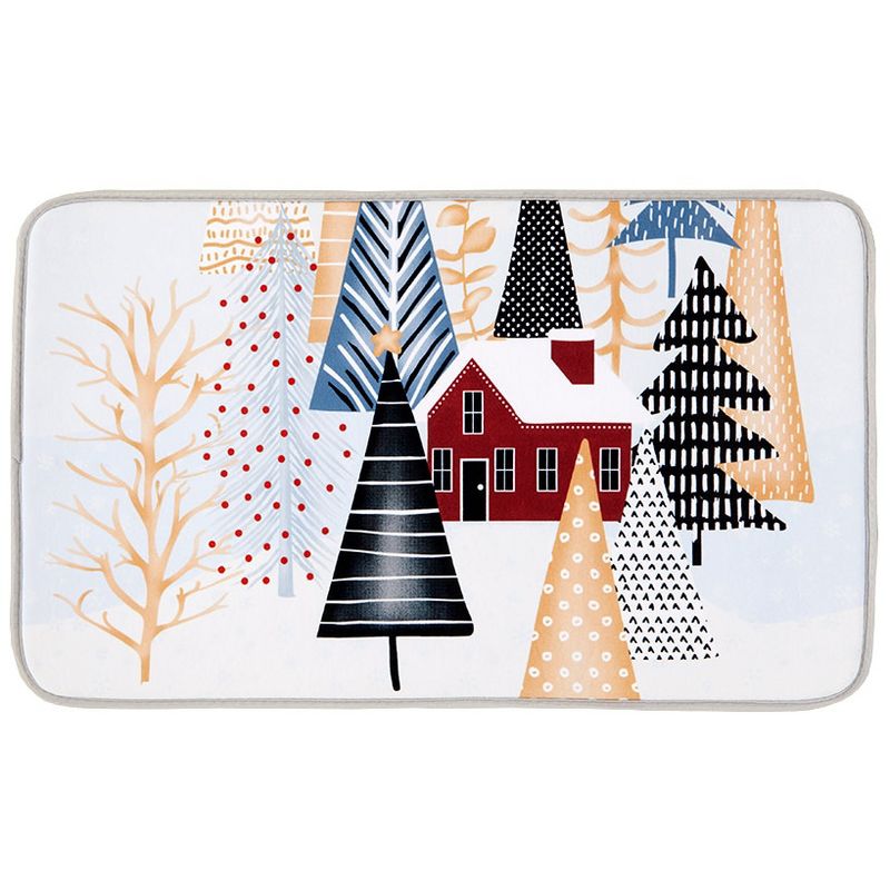 The Lakeside Collection Winter Village Bath Collection - Bath Rug, 1 of 5