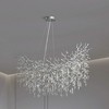 43"Modern Crystal Branch Chandelier, Dining Pendant Light - 3 of 4