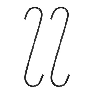 Unique Bargains High Manganese Steel Extra Long S-shaped Hooks and Hangers 2 Pcs - 1 of 4