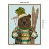 Amanti Art 23"x28" Bear in Christmas Sweater by Fab Funky Framed Canvas Wall Art Print - 4 of 4