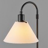 Globe Electric 20" Matte Black Table Lamp with White Fabric Shade - 3 of 4