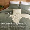 5-Piece Comforter Set with Cotton Waffle Throw Blanket - 3 of 4