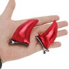Unique Bargains Fashion Halloween Duckbill Clip Horns Hair Clip Red 1 Pc - 2 of 4