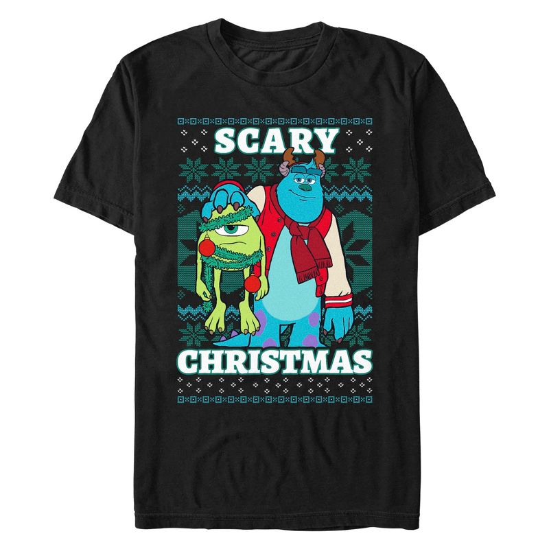 Men's Disney Monsters Inc. Mike and Sully Scary Christmas T-Shirt, 1 of 6