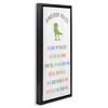 Stupell Industries Dinosaur Rules Kids List, 15" x 31" - 3 of 4
